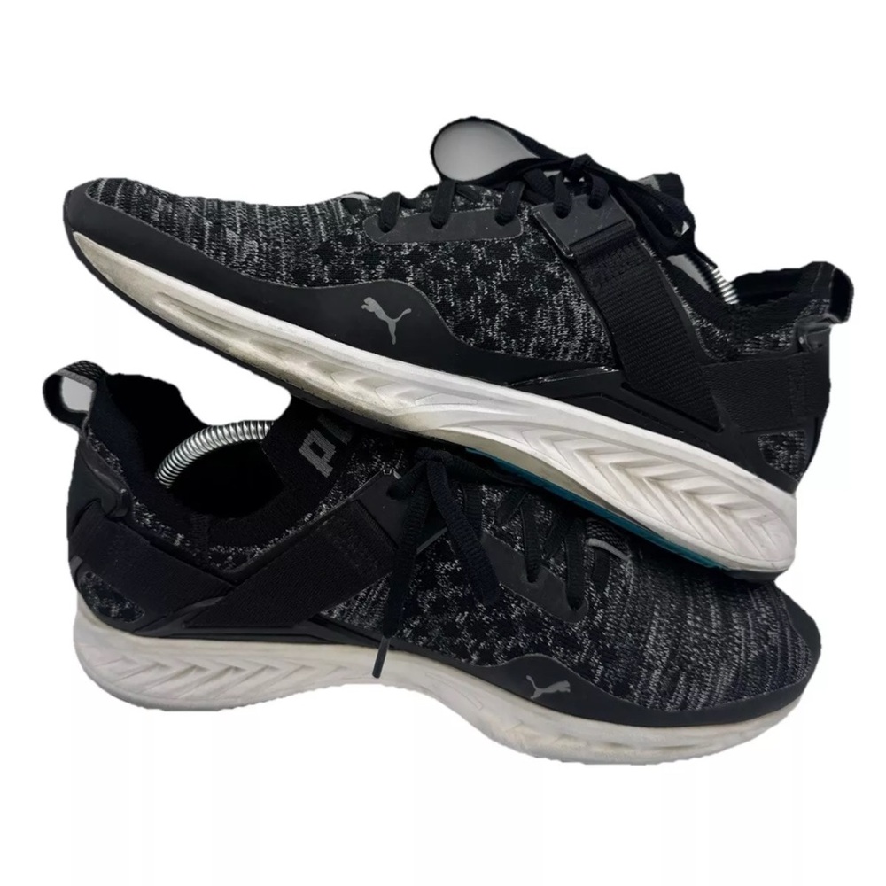PUMA Ignite Evoknit lo men Black Blue Quiet Shade size 10 US 9uk 43 EU
